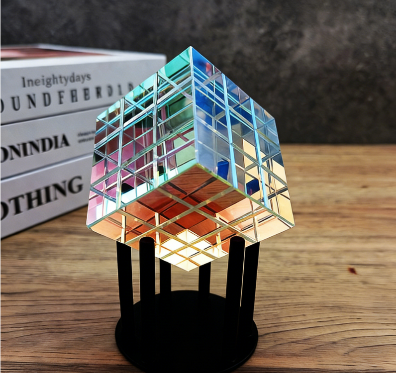 BowLift | Ornament+Crystal Cube Carved/Light Cube/Sun Catcher
