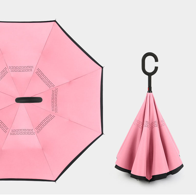 BowLift 丨 Reverse Umbrella C-shaped Handle Straight Shaft