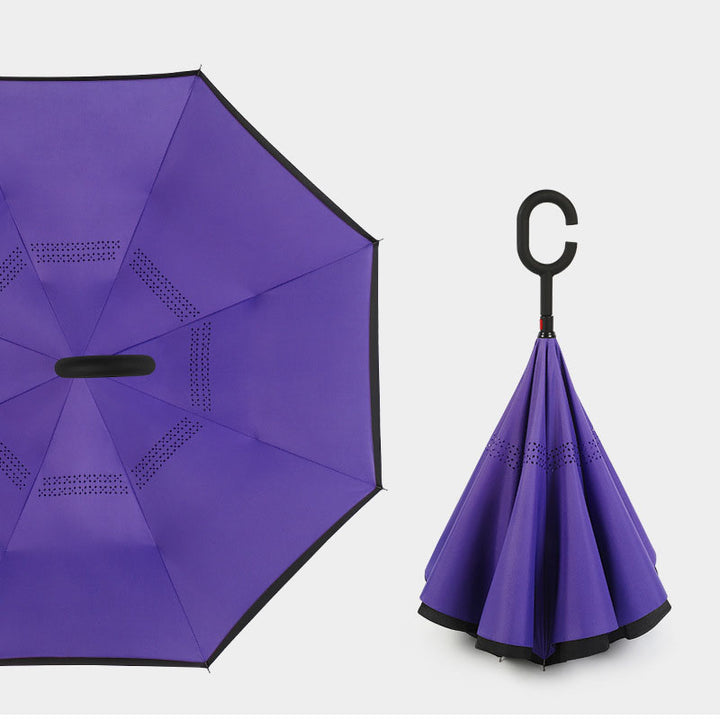 BowLift 丨 Reverse Umbrella C-shaped Handle Straight Shaft