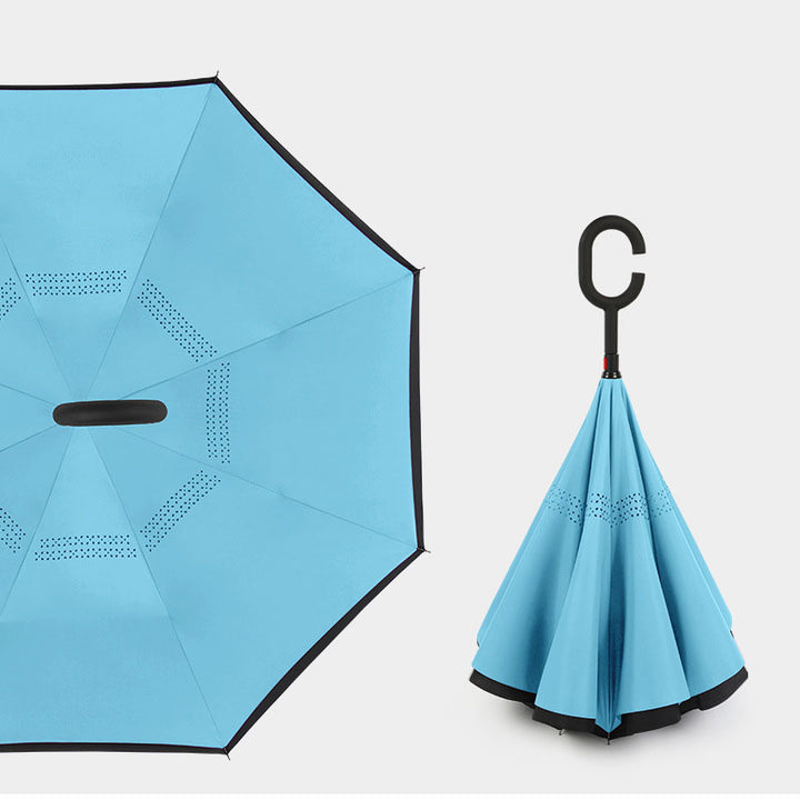 BowLift 丨 Reverse Umbrella C-shaped Handle Straight Shaft
