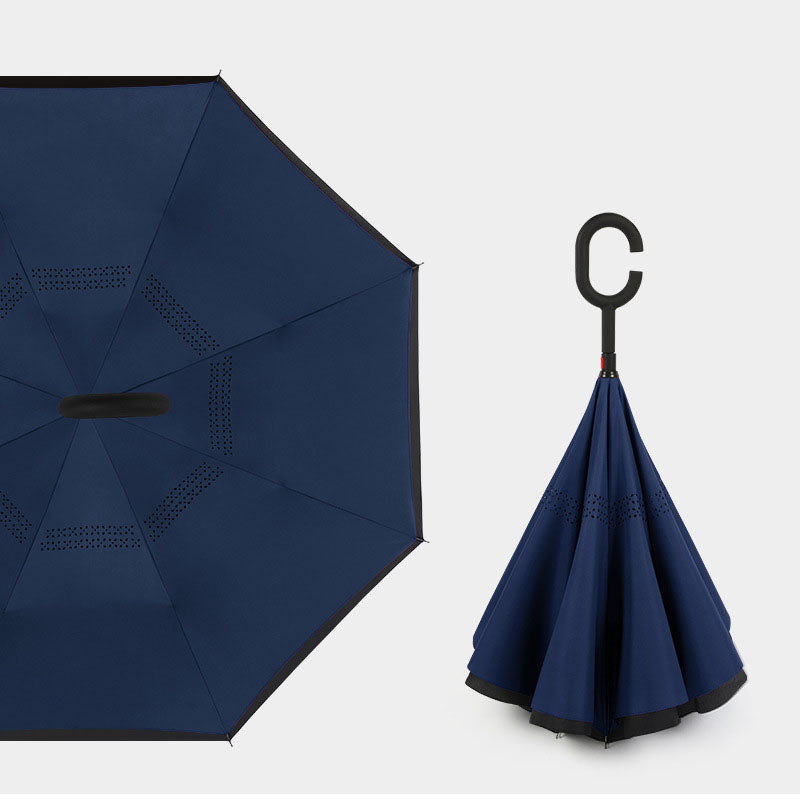BowLift 丨 Reverse Umbrella C-shaped Handle Straight Shaft