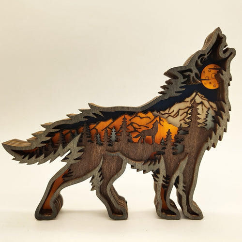 BowLift | Holiday Gift Wooden Animal Carved Lamp Ornament