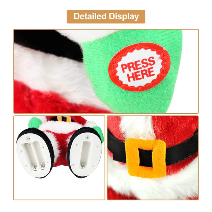 BowLift | Dancing Singing Santa Decoration | Animated Christmas Figure | Plays Festive Songs | Fun Holiday Gift Idea