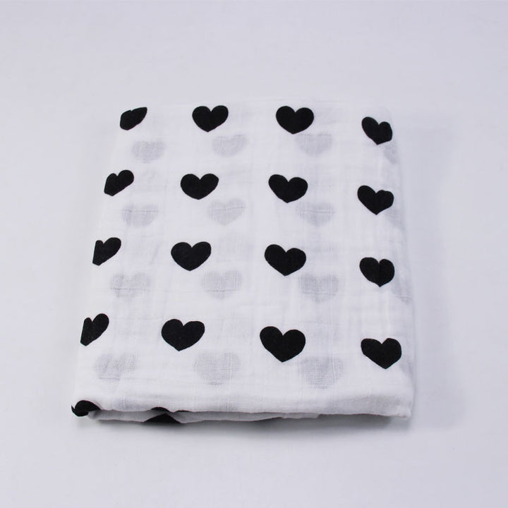 Cute Patterned Muslin Swaddle Blanket Bowlift