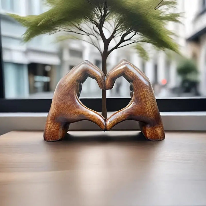 Lovenest Elegant Resin Sculpture - Symbol of Love and Devotion Bowlift
