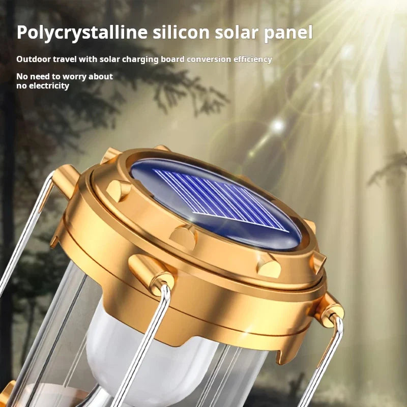 BowLift | Solar Camping Lamp with USB Charging – Portable LED Lantern for Outdoor Activities and Emergencies