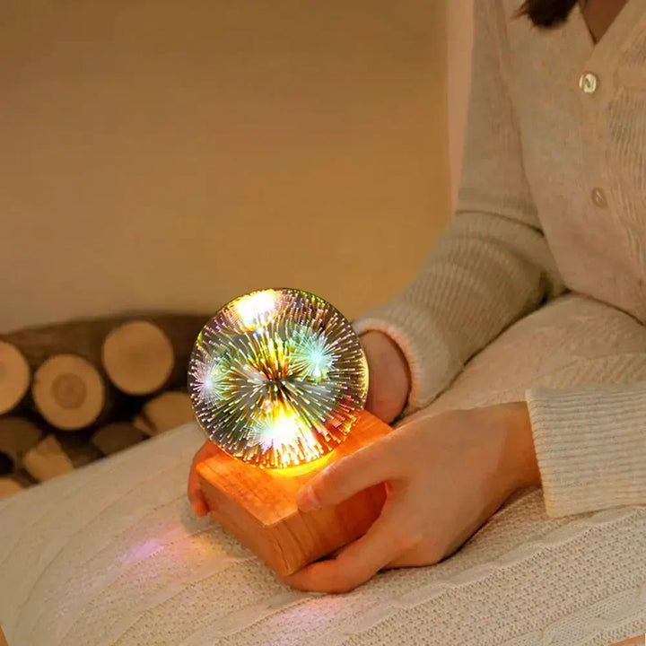 Elegant Crystal Ball Lamp with 3D Effect Bowlift