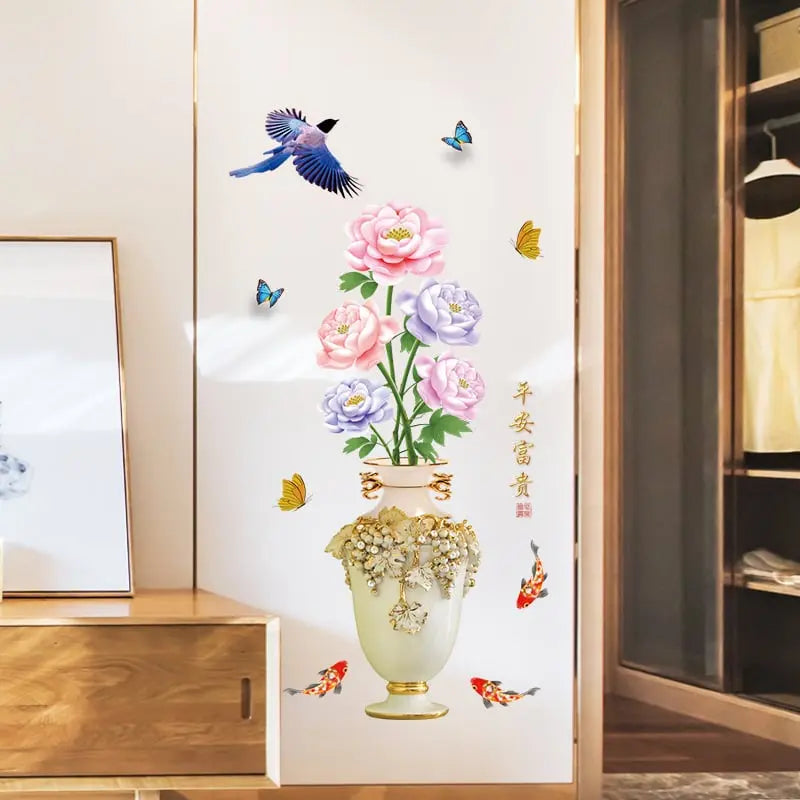BowLift | 3D Wall Sticker Vase – Large Decor Made of Eco-Friendly PVC