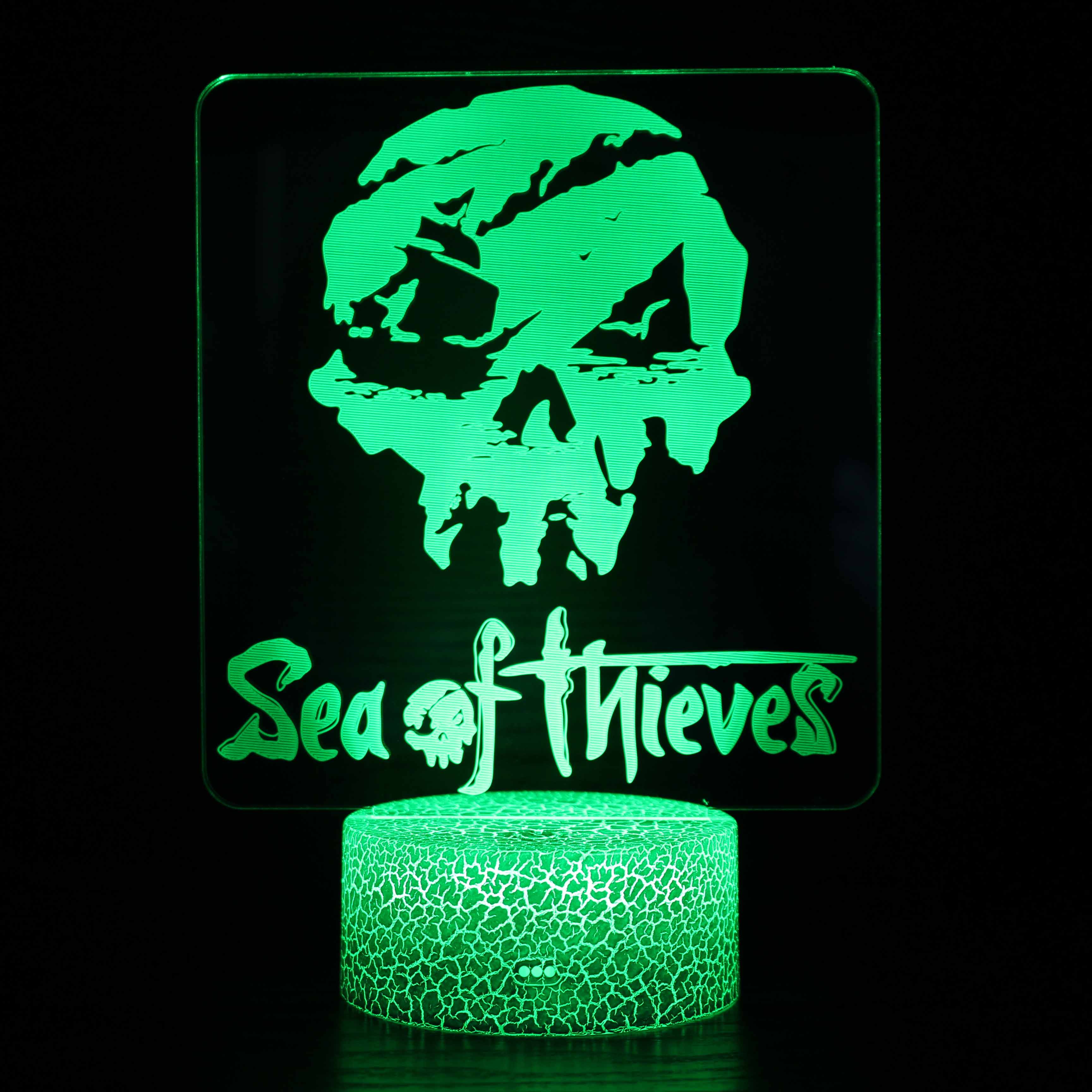 BowLift | Halloween Sea of Thieves Skull 3D Optical Illusion Lamp