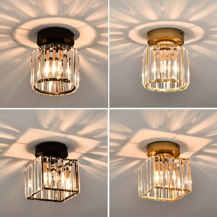 Modern Crystal Ceiling Lamp - CrystalGlow | Bowlift