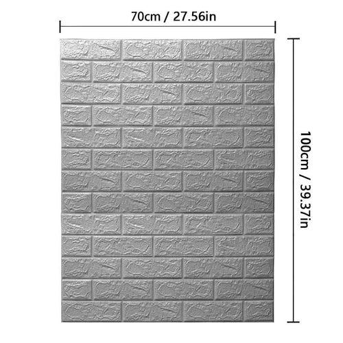 BowLift | 3D foam wallpaper in brick pattern
