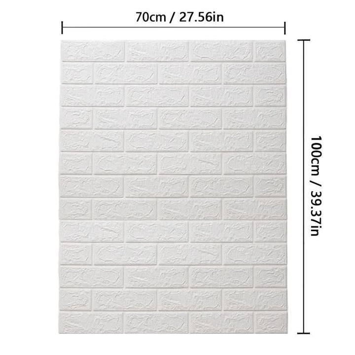 BowLift | 3D foam wallpaper in brick pattern