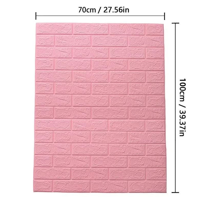 BowLift | 3D foam wallpaper in brick pattern