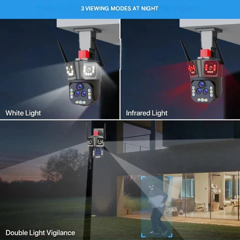 DualGuard Ultra 10K – 20MP Surveillance Camera with 5 Lenses and 20x Zoom | Bowlift