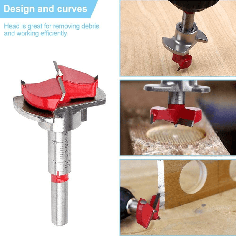 BowLift | Positioning Woodworking Drill Bit Set