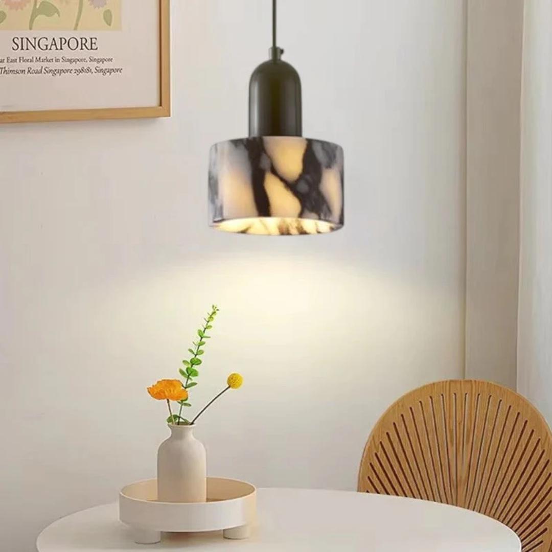 BowLift | Luxury Black Marble Design Pendant Lamp