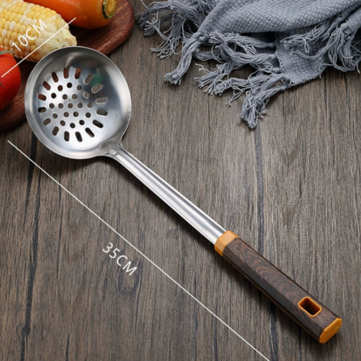 BowLift | Wood Grain Stainless Steel Utensils | 6pcs Set