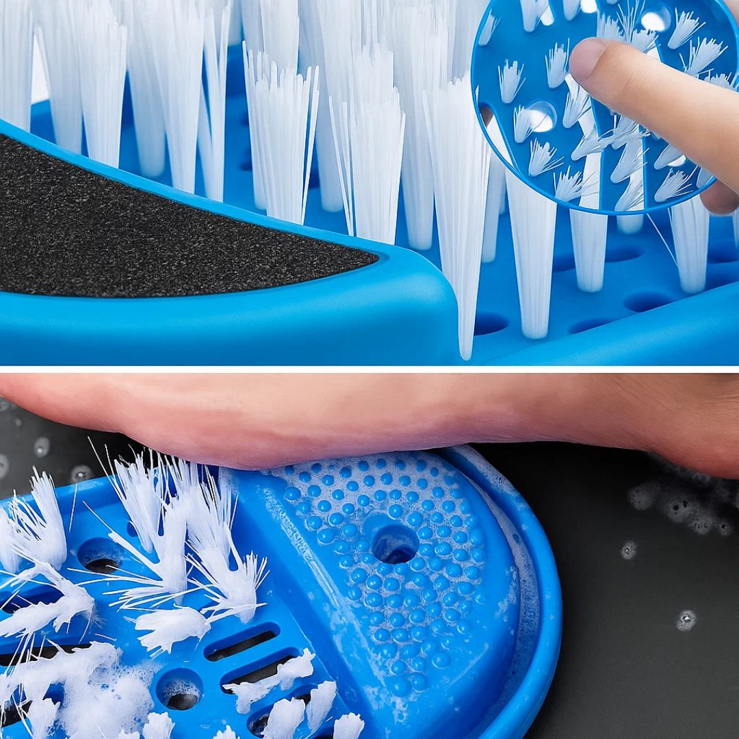 No-Bend Deep Clean Foot Massage – Suction-Cup Anti-Slip Design – Relieves Aches & Softens Skin Bowlift