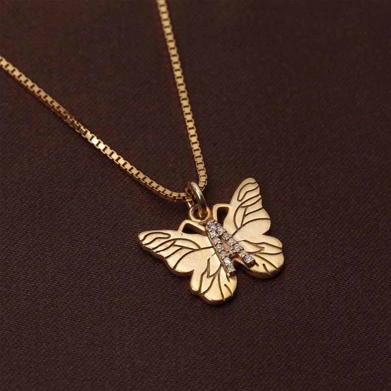 BowLift | Butterfly Initial "A" Necklace