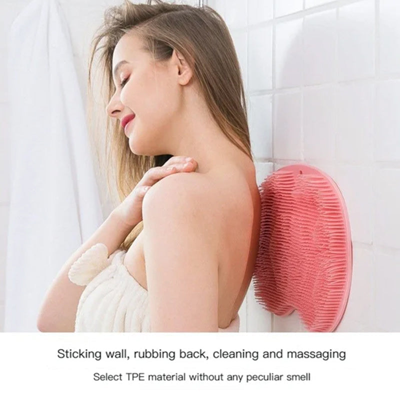 Shower Foot & Back Scrubber, Anti-Skid Bathroom Silicone Massage Pad | Bowlift