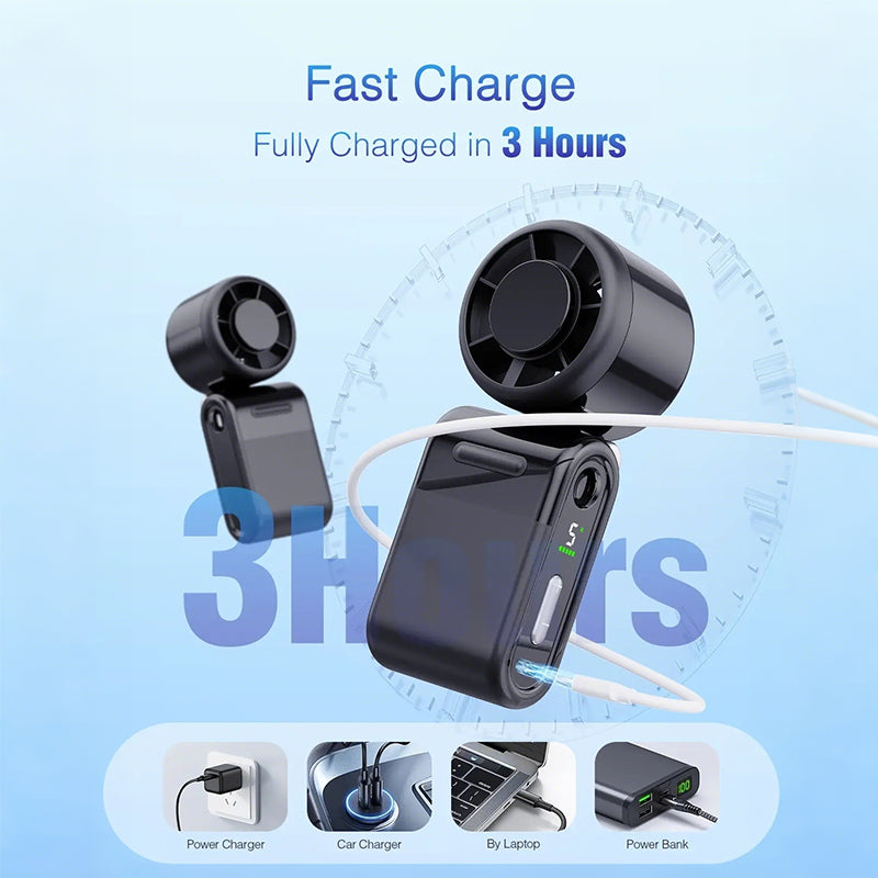 Foldable Handheld Turbo Mini Portable Fan | Bowlift