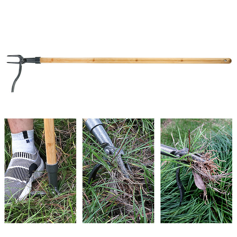 BowLift | Weed puller with 4-claw head – Effective garden tool made of iron for root removal