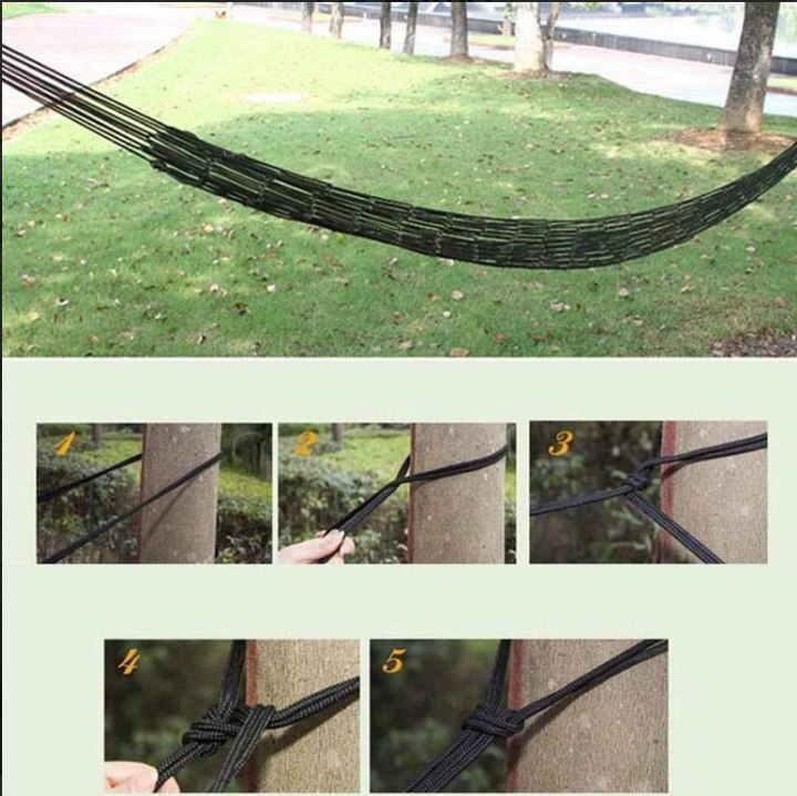 Portable Nylon Net Hammock | Bowlift