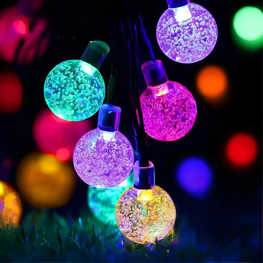 LumeGlobe – Solar Crackled Glass Garden Lights