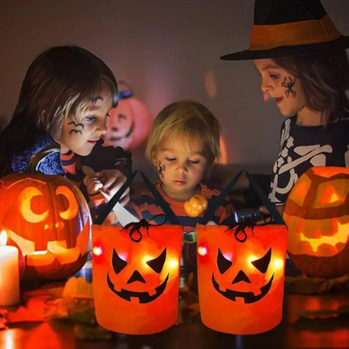 BowLift | Light Up Pumpkin Halloween Treat Bag