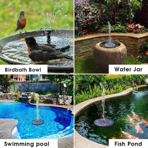 BowLift | Solar Powered Bird Fountain With Lights