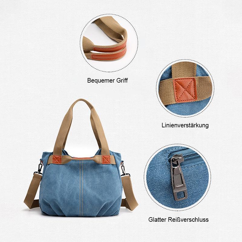 Sailcloth shoulder bag with large capacity | Bowlift