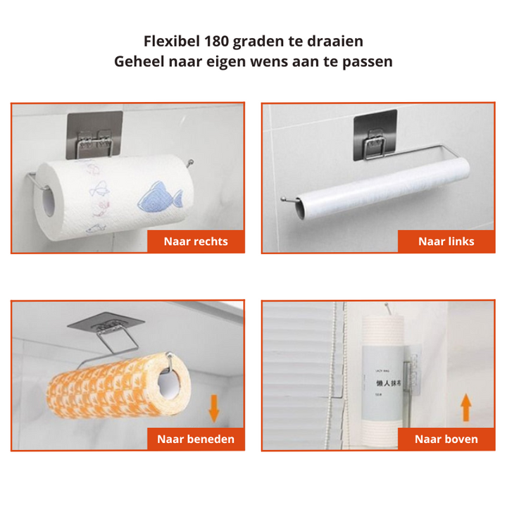RollMate Holder – Practical Kitchen Roll Holders Set Bowlift