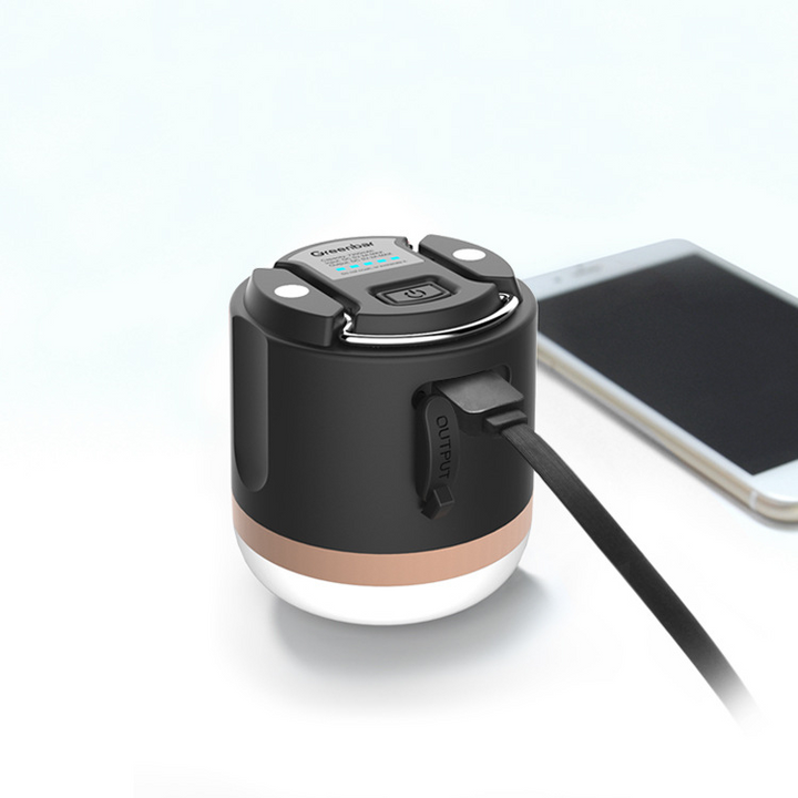 BowLift | Portable LED Camping Lamp with Power Bank – Rechargeable, USB Connection, for Outdoor & Emergencies