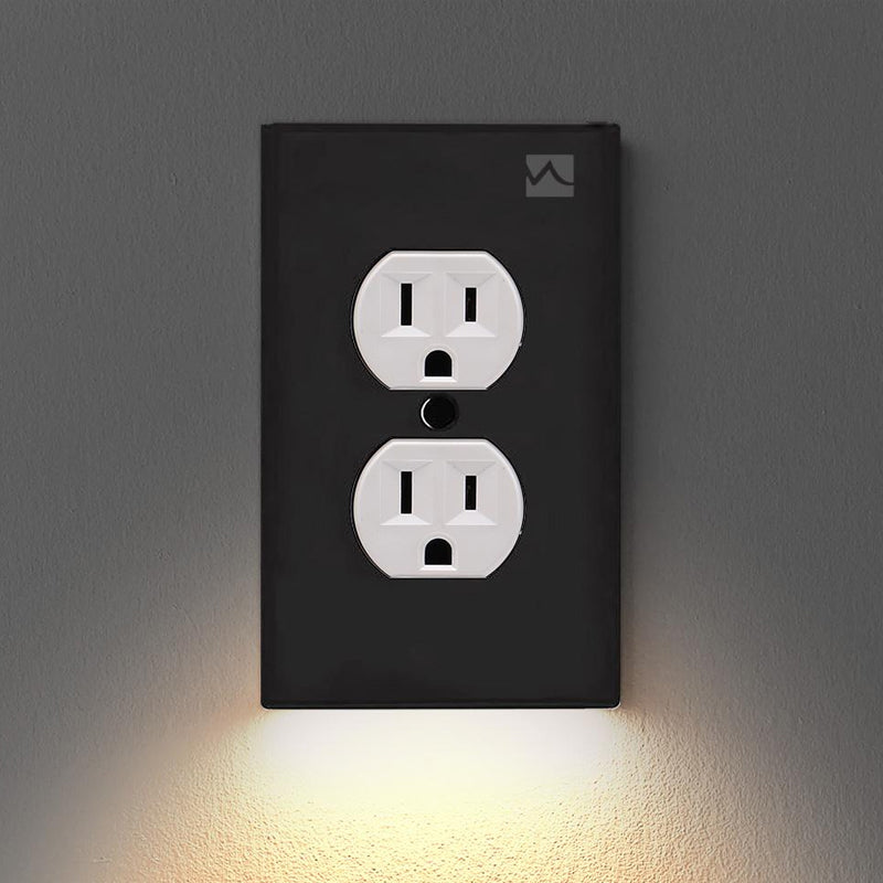 BowLift | Outlet wall plate with LED night lights