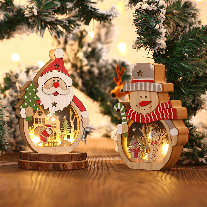 BowLift | LED Christmas Wooden Ornaments Lighting