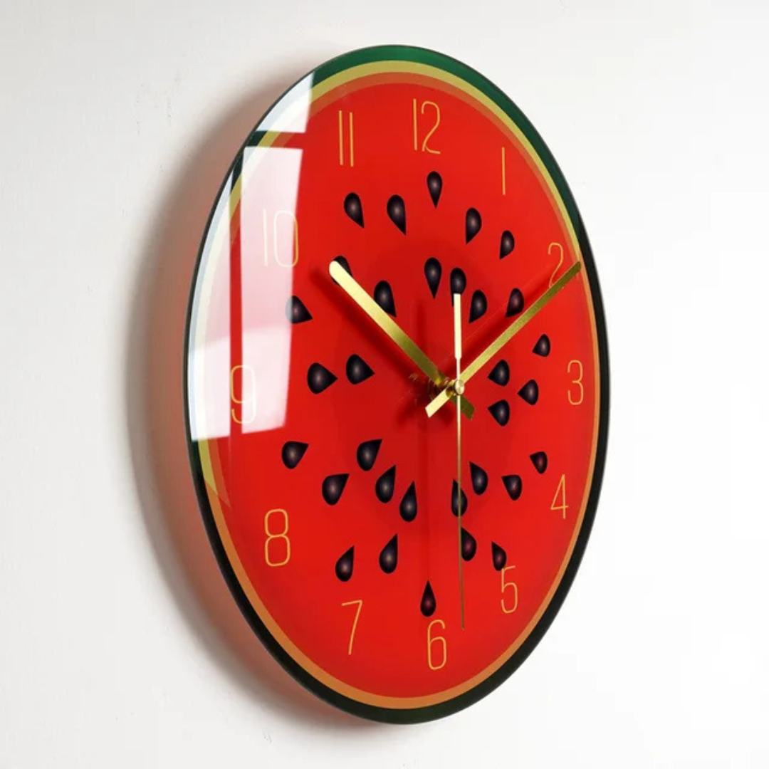BowLift | Large Glass Wall Clock with Elegant Design Luxorix