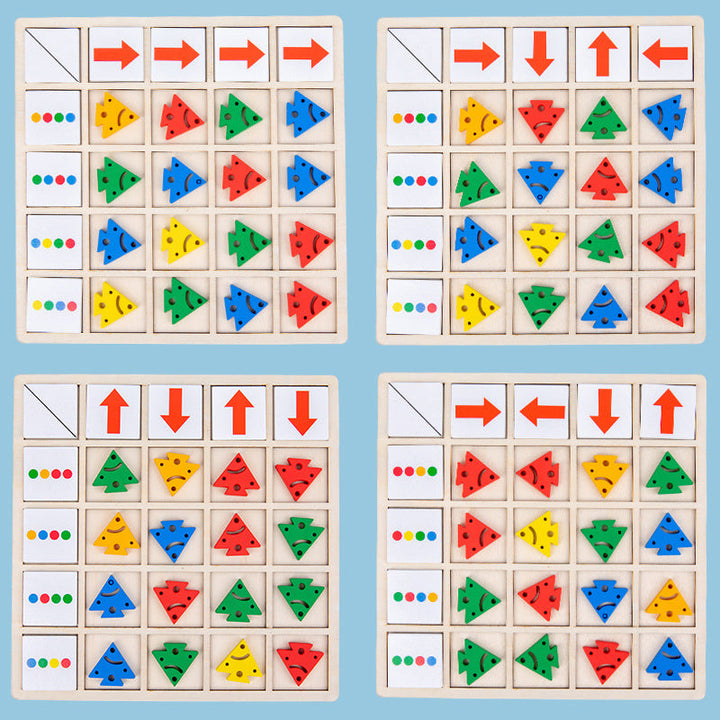 BowLift | Wooden Table Color Direction Game For Kids