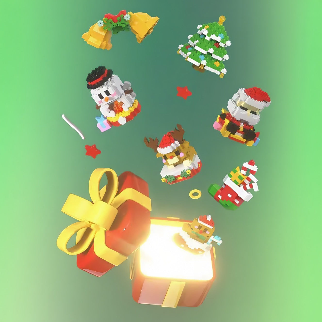 BowLift | Christmas style children's educational building block toys