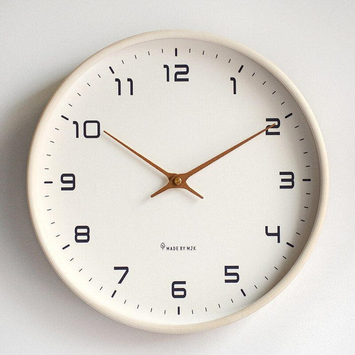 Wooden Wall Clock - Scandinavian Minimalism | Stylish Wall Decoration for Living Rooms and Bedrooms | Bowlift