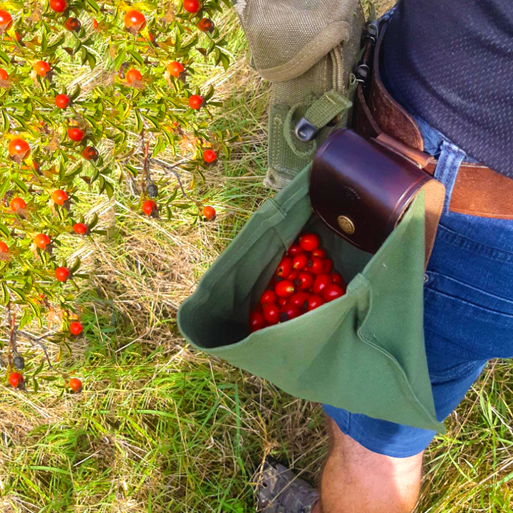 Dimoohome™ Leather and canvas bushcraft bag | Bowlift