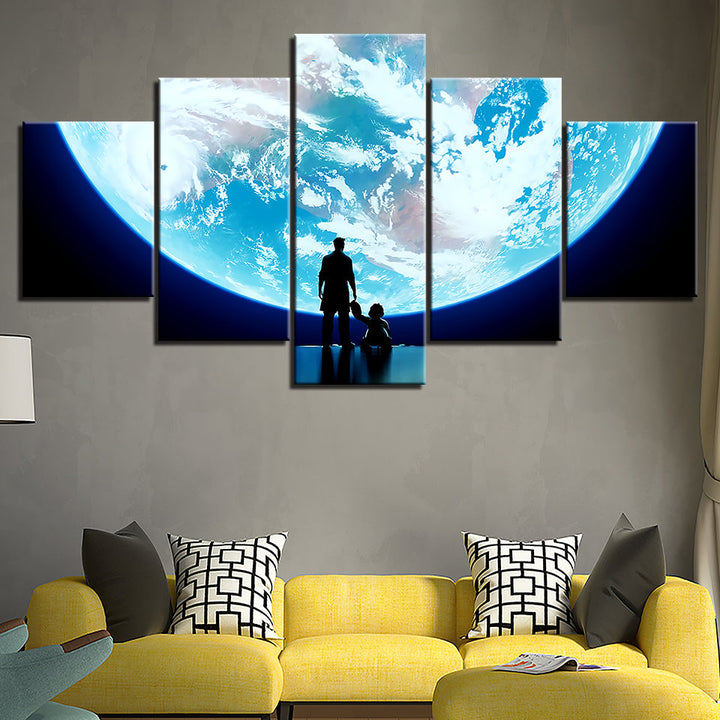 Big, Big World - Canvas Wall Art Painting | Bowlift