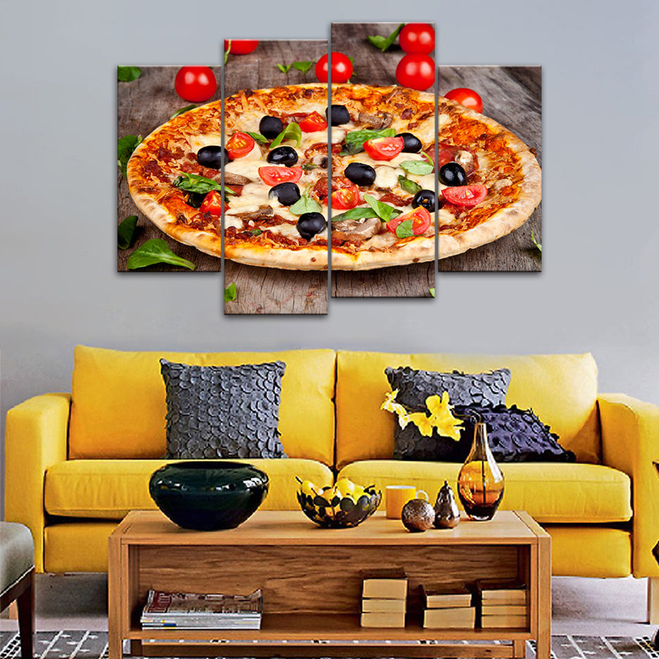 Gourmet Pizza - Canvas Wall Art Painting | Bowlift