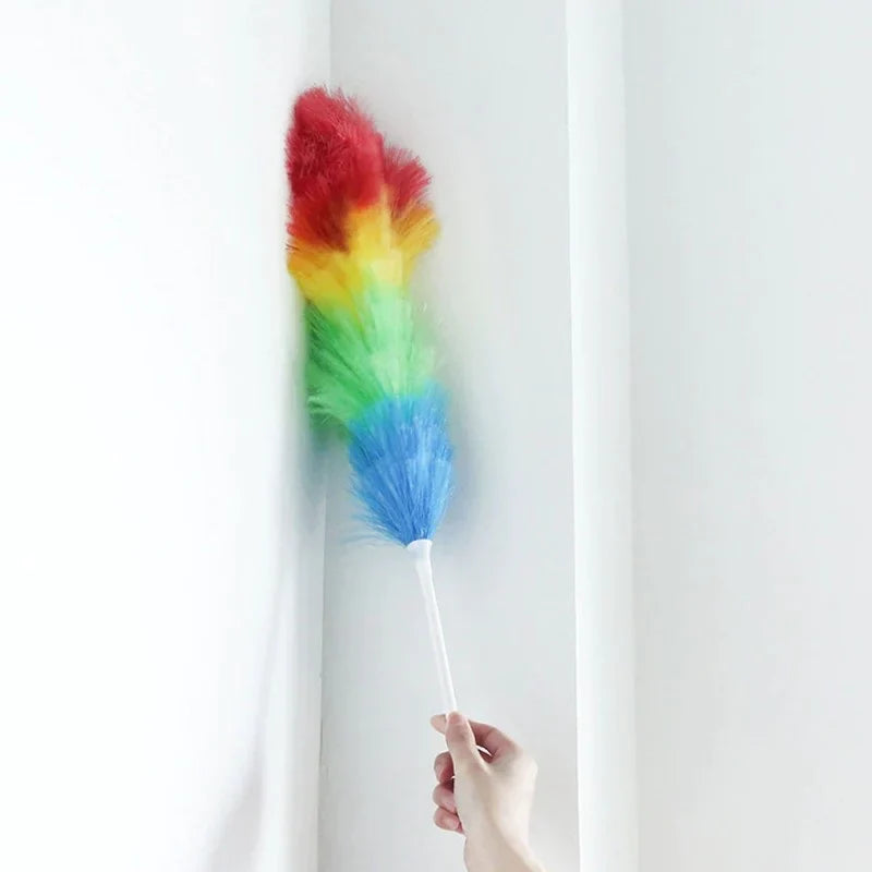 Soft Cleaning Duster With Plastic Handle Bowlift