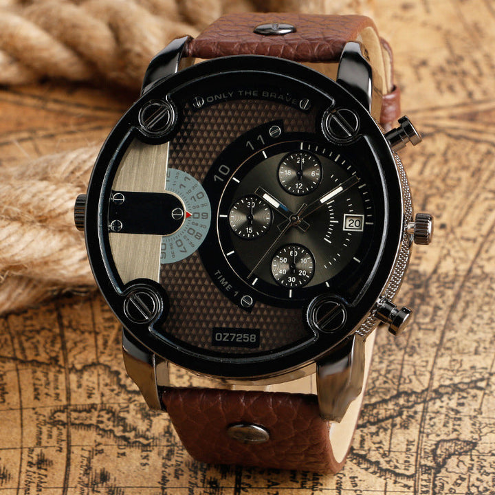 BowLift | Men's Fashion Large Dial Style Steel Band Watch
