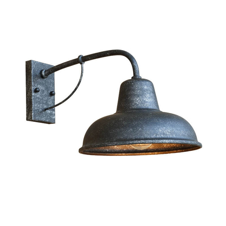 Vintage Iron Barn Waterproof Outdoor 1-Light Wall Sconce Lamp | Bowlift
