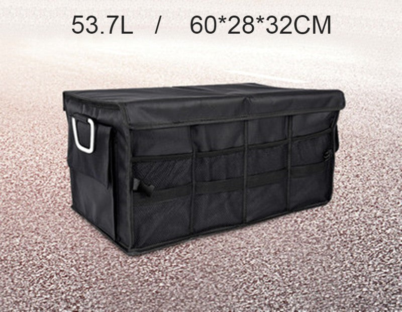 BowLift | Multifunctional Foldable Car Trunk Storage Box, with 50L Large Capacity, Detachable Partition and Scratch-resistant and Easy-to-clean Design