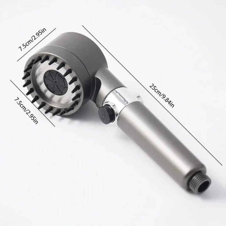 BowLift | AquaBoost Adjustable High-Pressure Shower Head with Water Filter and 3 Spray Settings