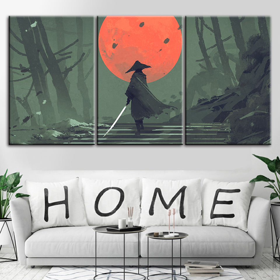 Warrior of Japan - Canvas Wall Art Painting | Bowlift