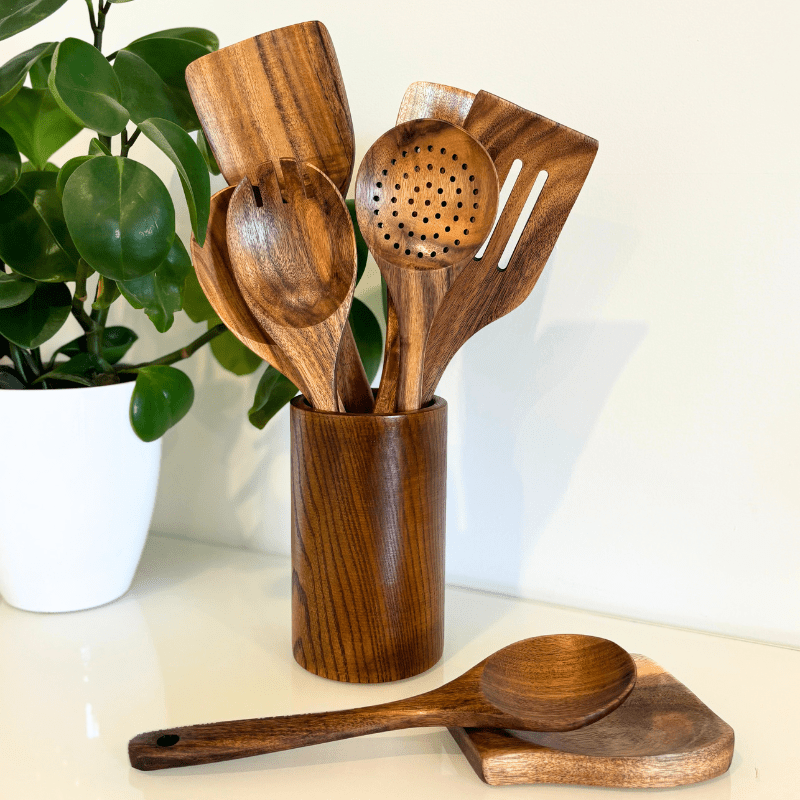 BowLift | Sustainable wooden cooking utensil set