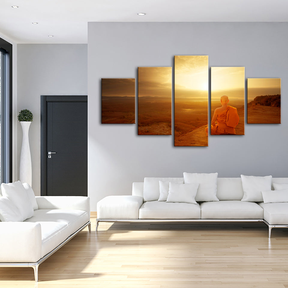 Warm Morning 5 Piece - Canvas Wall Art Painting | Bowlift